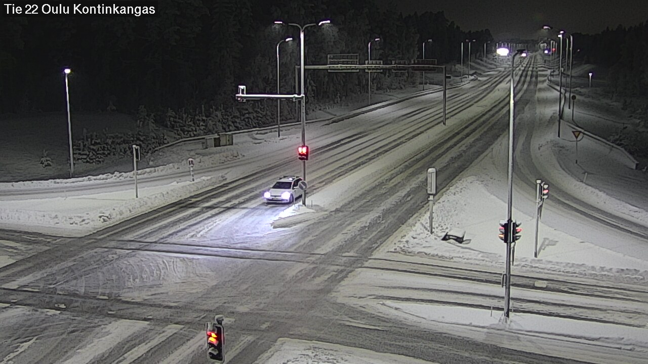 Weather Camera Image Väg 22 Oulu Kaukovainio, Oulu, Pohjois-Pohjanmaa