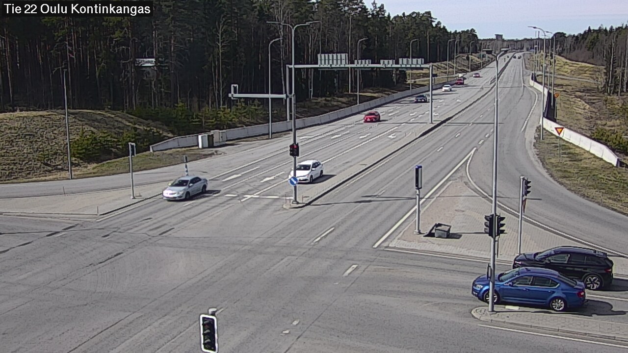 Weather Camera Image Road 22 Oulu Kaukovainio, Oulu, Pohjois-Pohjanmaa