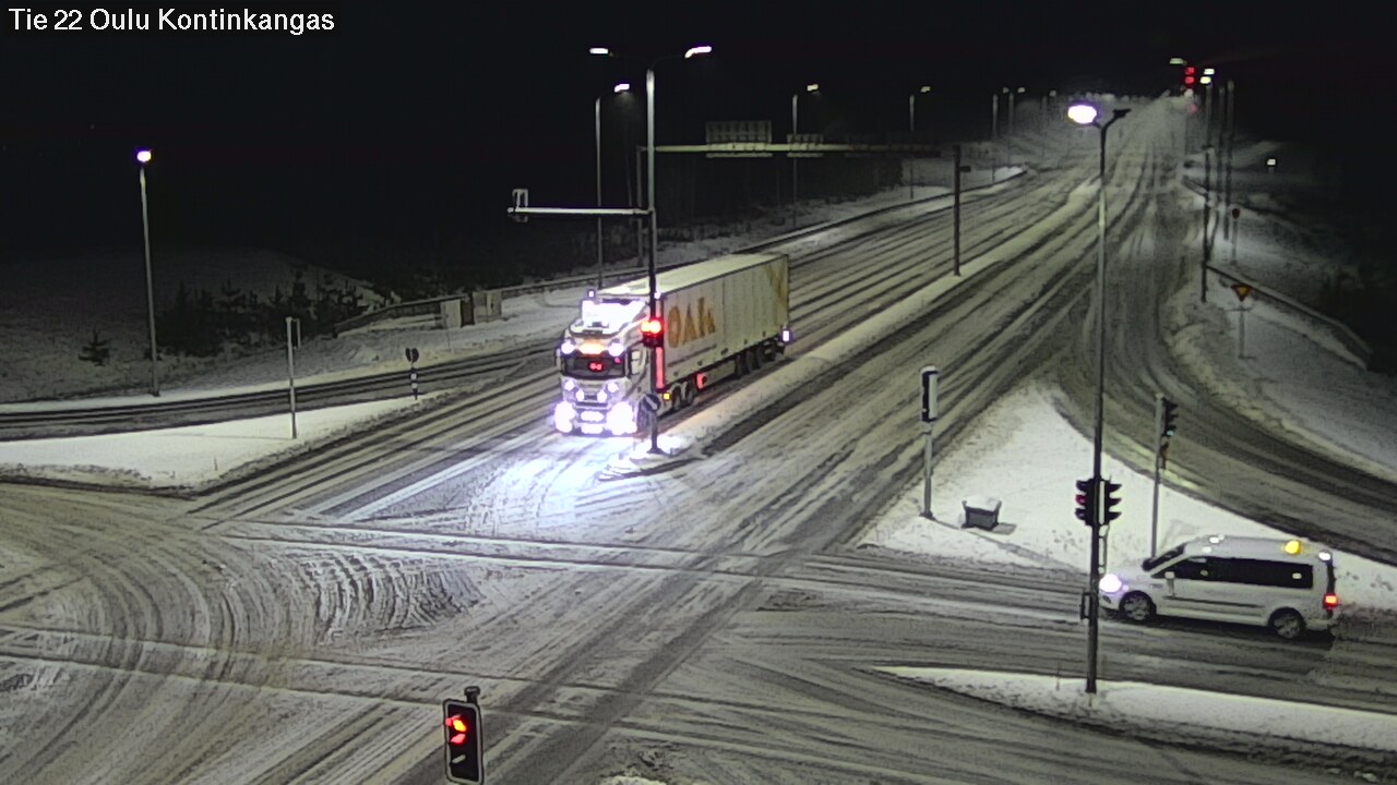 Weather Camera Image Väg 22 Oulu Kaukovainio, Oulu, Pohjois-Pohjanmaa