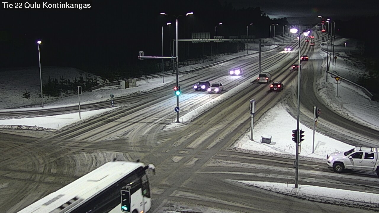 Weather Camera Image Väg 22 Oulu Kaukovainio, Oulu, Pohjois-Pohjanmaa
