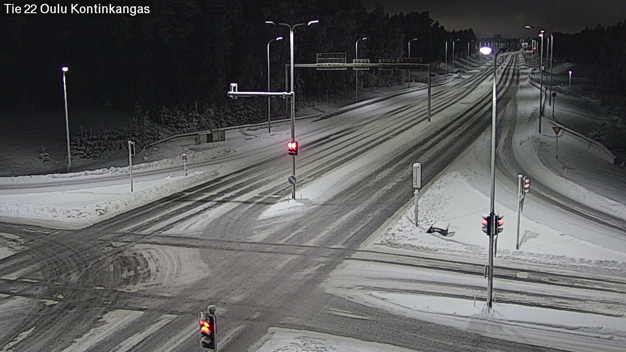 Weather Camera Image Road 22 Oulu Kaukovainio, Oulu, Pohjois-Pohjanmaa