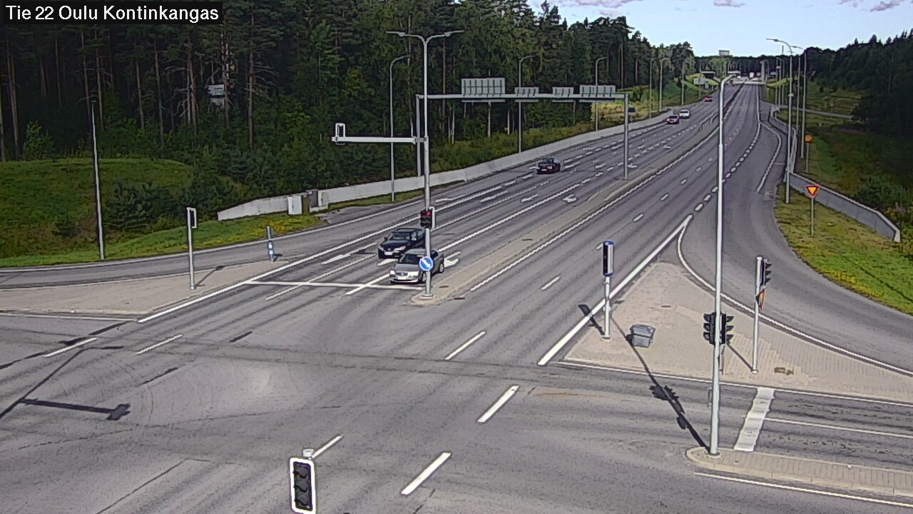 Weather Camera Image Väg 22 Oulu Kaukovainio, Oulu, Pohjois-Pohjanmaa