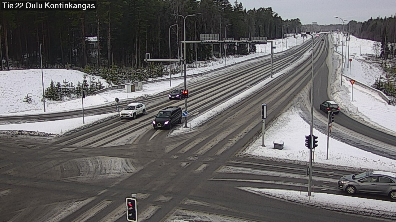 Weather Camera Image Väg 22 Oulu Kaukovainio, Oulu, Pohjois-Pohjanmaa