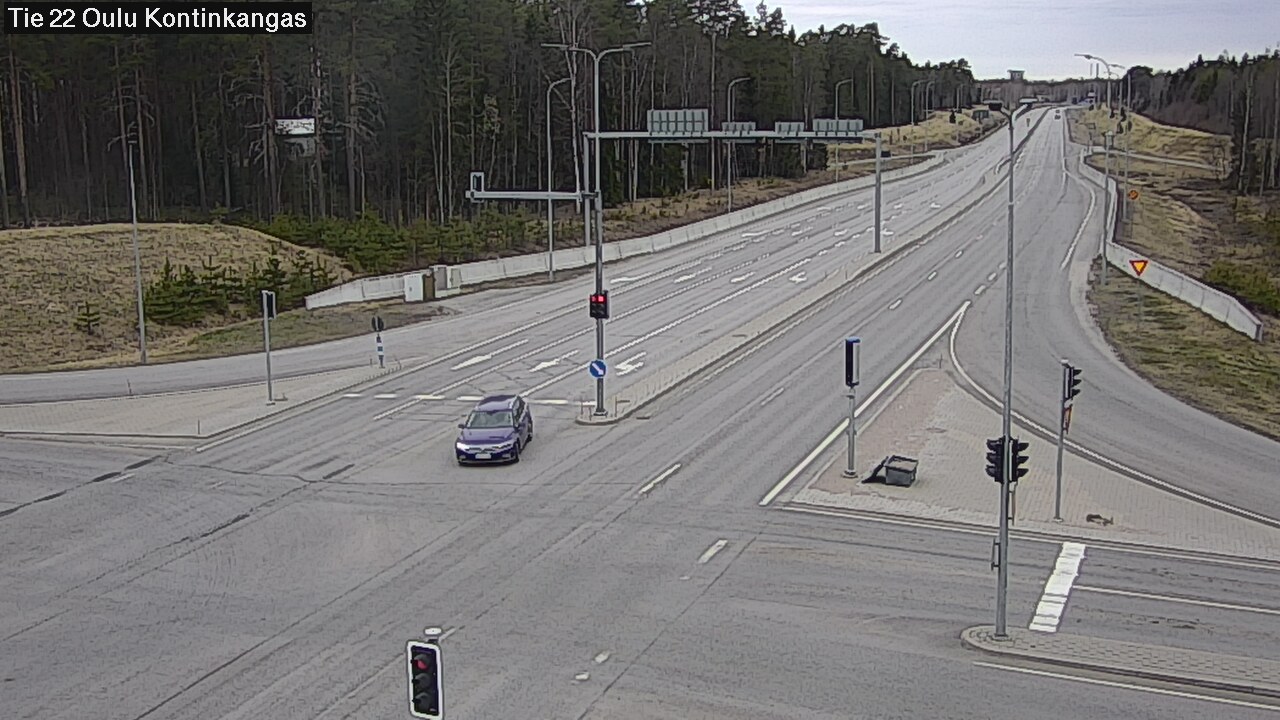 Weather Camera Image Road 22 Oulu Kaukovainio, Oulu, Pohjois-Pohjanmaa