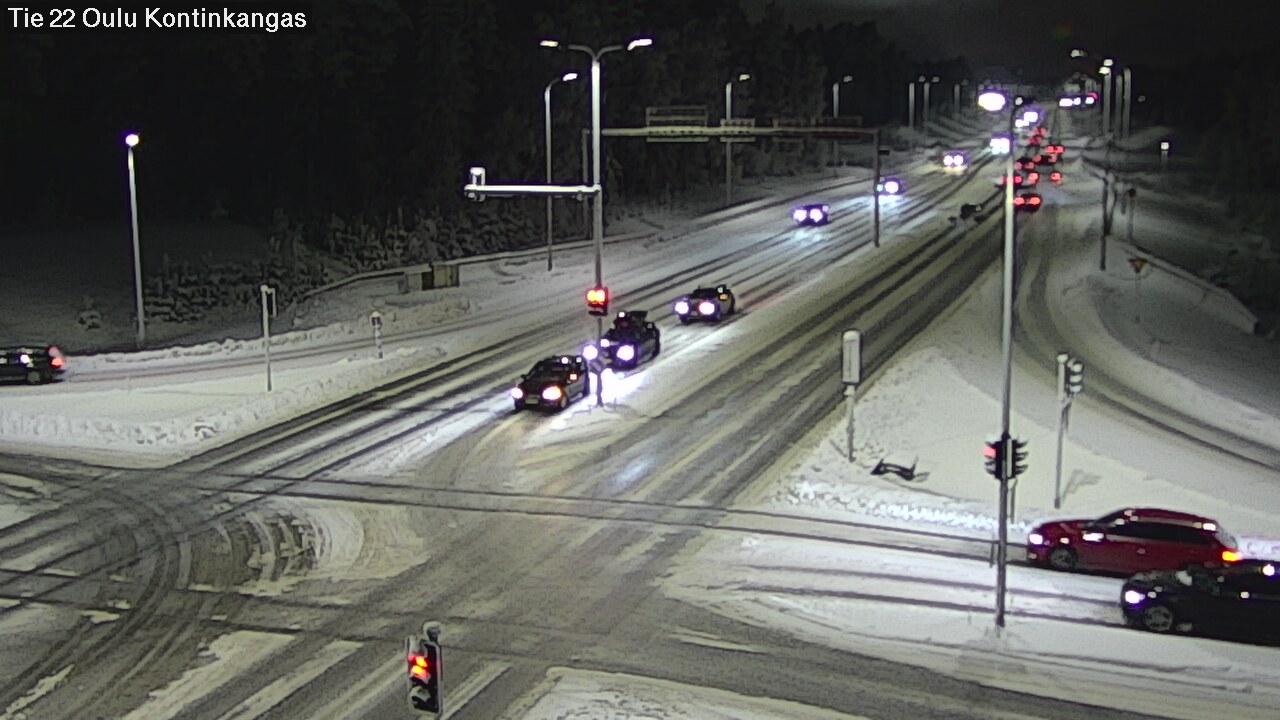 Weather Camera Image Väg 22 Oulu Kaukovainio, Oulu, Pohjois-Pohjanmaa