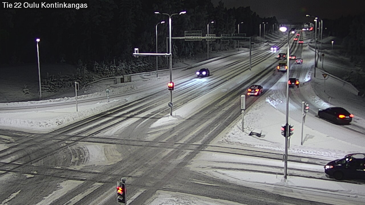 Weather Camera Image Väg 22 Oulu Kaukovainio, Oulu, Pohjois-Pohjanmaa