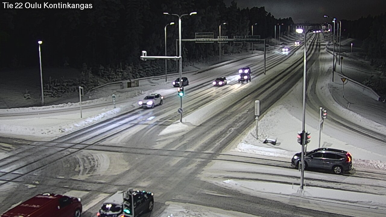 Weather Camera Image Väg 22 Oulu Kaukovainio, Oulu, Pohjois-Pohjanmaa