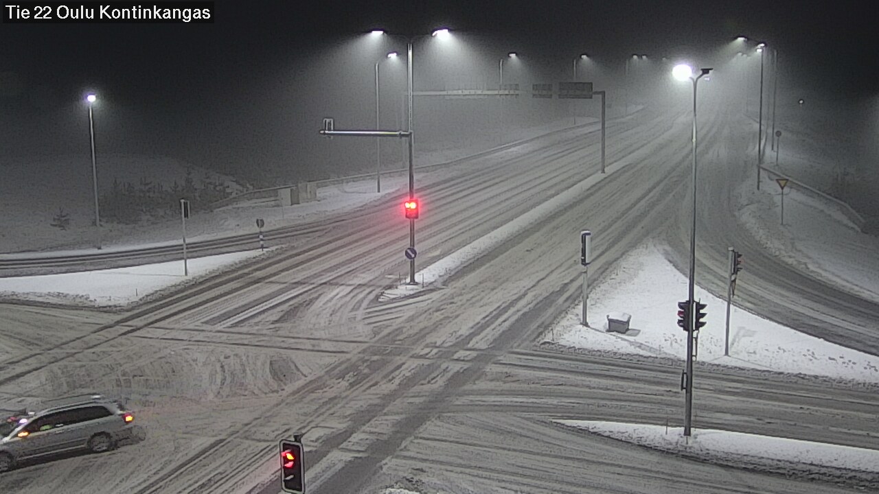Weather Camera Image Väg 22 Oulu Kaukovainio, Oulu, Pohjois-Pohjanmaa