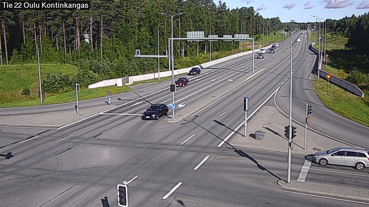 Weather Camera Image Väg 22 Oulu Kaukovainio, Oulu, Pohjois-Pohjanmaa