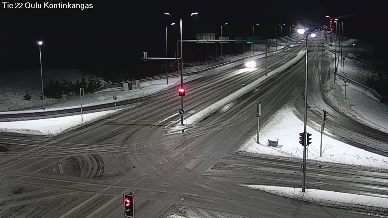 Weather Camera Image Väg 22 Oulu Kaukovainio, Oulu, Pohjois-Pohjanmaa