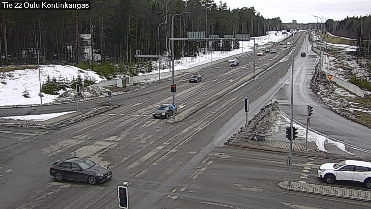 Weather Camera Image Väg 22 Oulu Kaukovainio, Oulu, Pohjois-Pohjanmaa