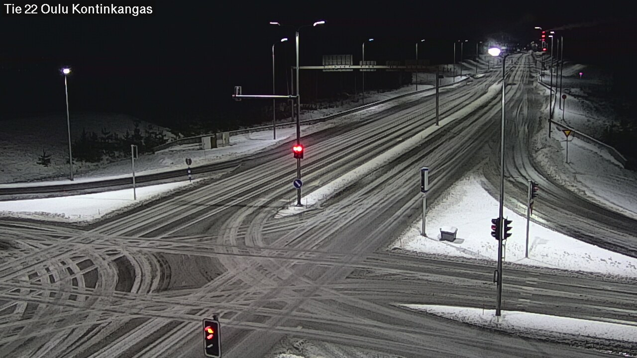 Weather Camera Image Väg 22 Oulu Kaukovainio, Oulu, Pohjois-Pohjanmaa