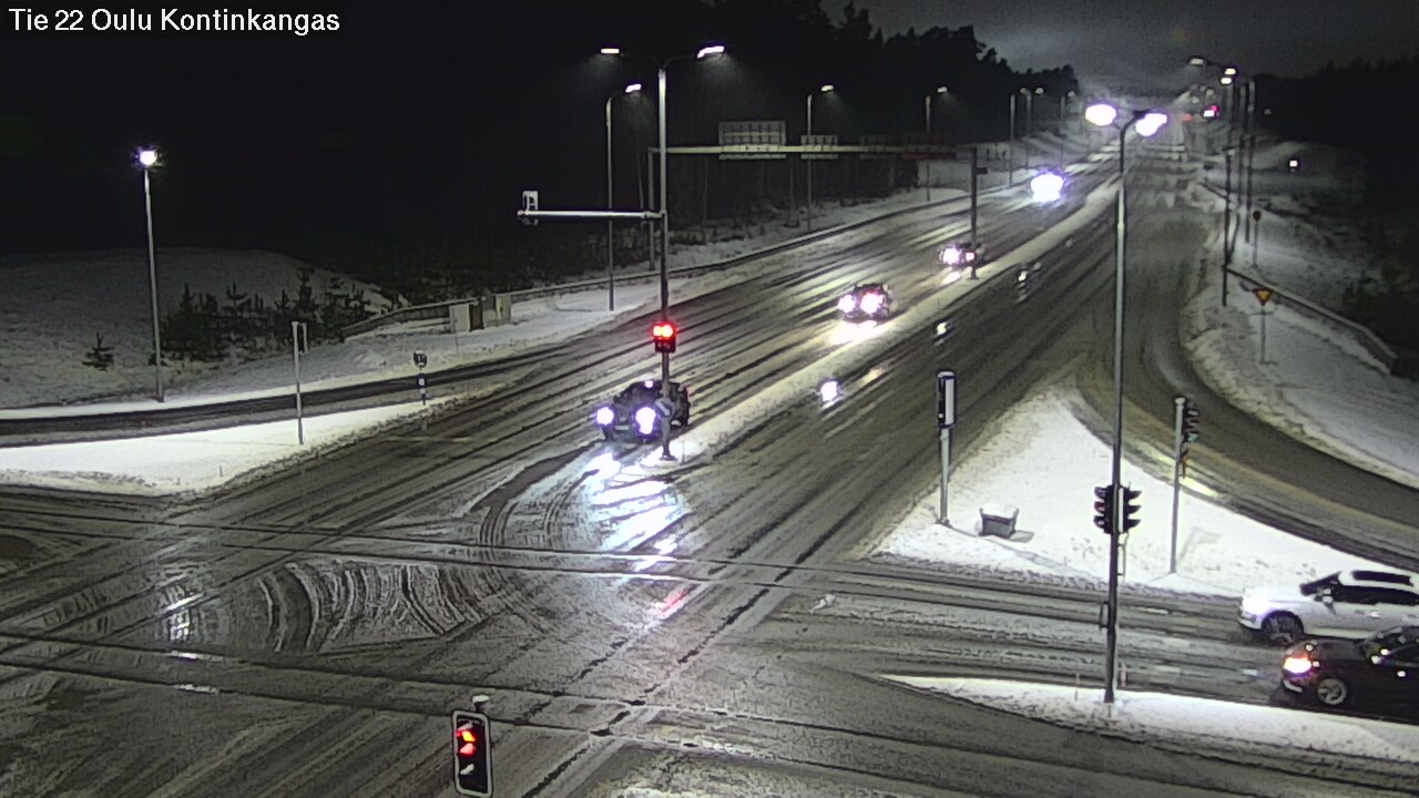 Weather Camera Image Väg 22 Oulu Kaukovainio, Oulu, Pohjois-Pohjanmaa