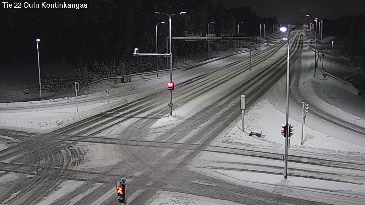 Weather Camera Image Väg 22 Oulu Kaukovainio, Oulu, Pohjois-Pohjanmaa