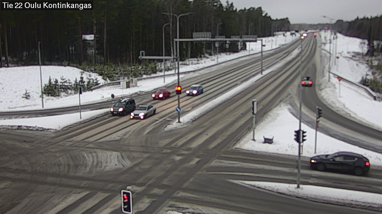 Weather Camera Image Väg 22 Oulu Kaukovainio, Oulu, Pohjois-Pohjanmaa