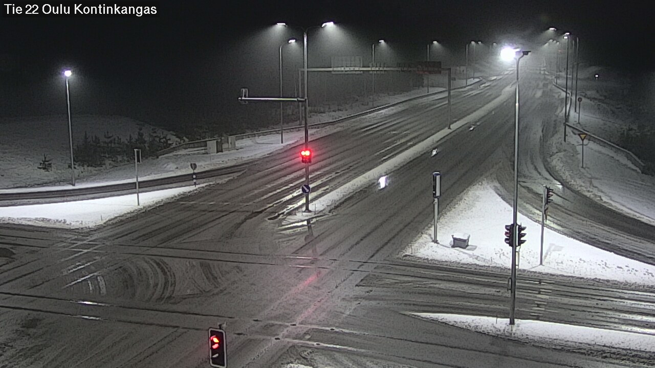 Weather Camera Image Väg 22 Oulu Kaukovainio, Oulu, Pohjois-Pohjanmaa