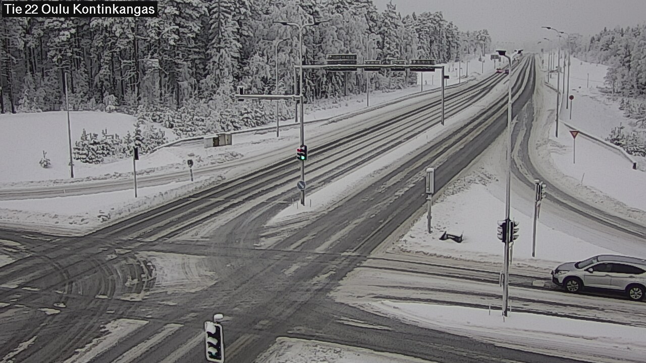 Weather Camera Image Väg 22 Oulu Kaukovainio, Oulu, Pohjois-Pohjanmaa