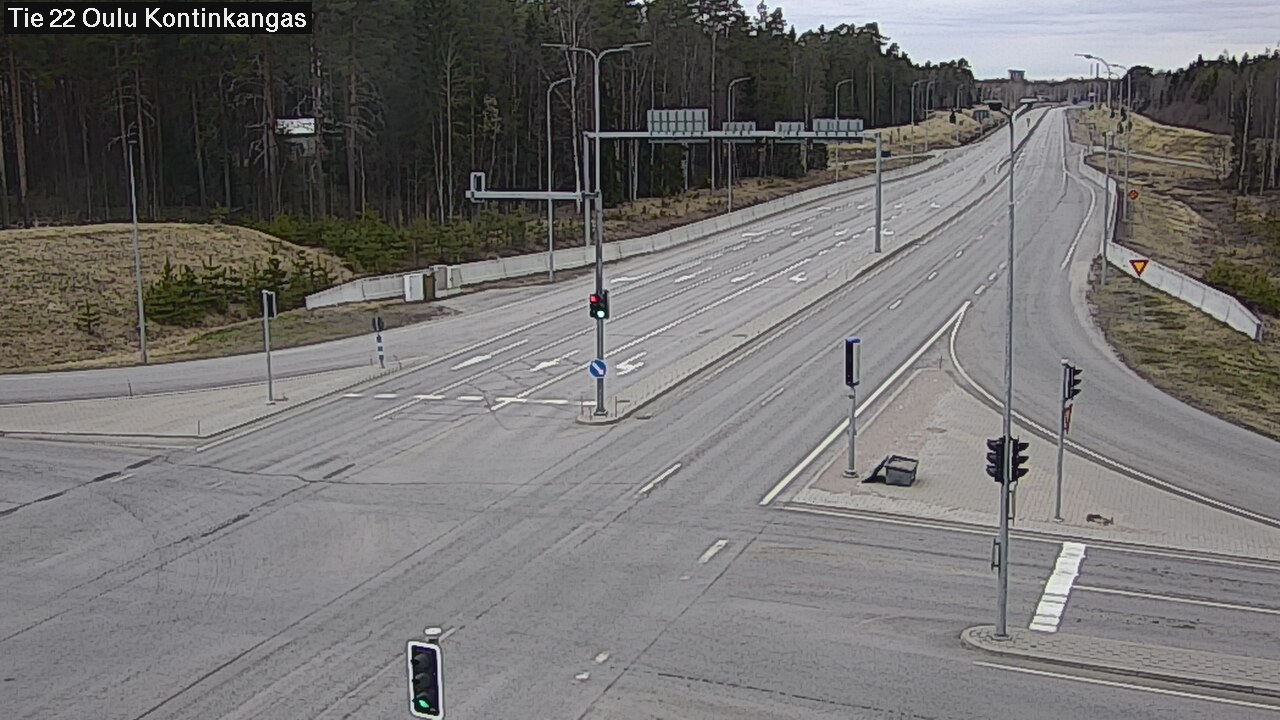 Weather Camera Image Road 22 Oulu Kaukovainio, Oulu, Pohjois-Pohjanmaa