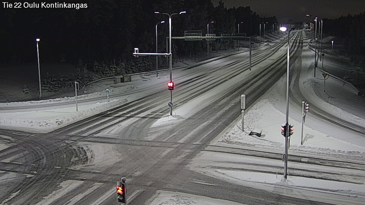 Weather Camera Image Road 22 Oulu Kaukovainio, Oulu, Pohjois-Pohjanmaa
