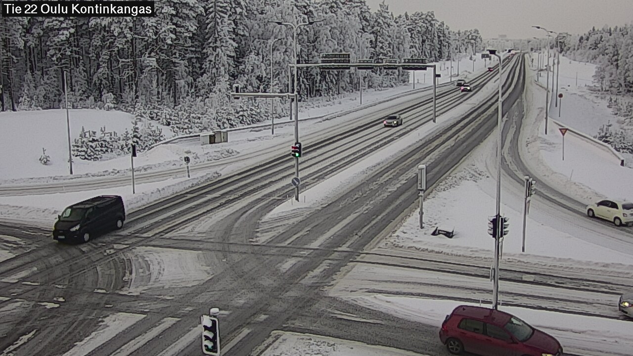 Weather Camera Image Väg 22 Oulu Kaukovainio, Oulu, Pohjois-Pohjanmaa