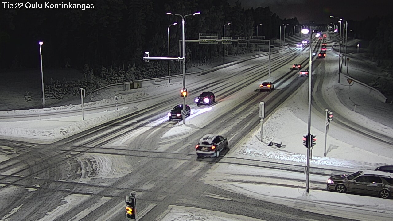 Weather Camera Image Väg 22 Oulu Kaukovainio, Oulu, Pohjois-Pohjanmaa