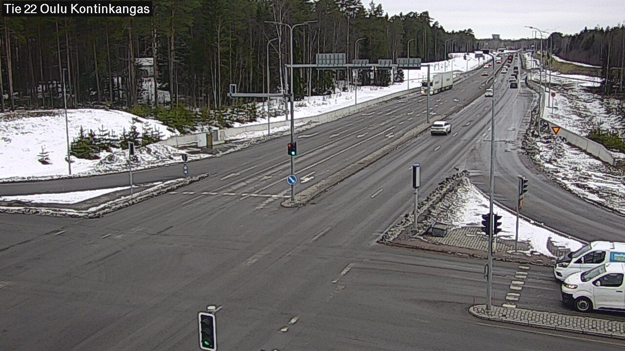 Weather Camera Image Väg 22 Oulu Kaukovainio, Oulu, Pohjois-Pohjanmaa