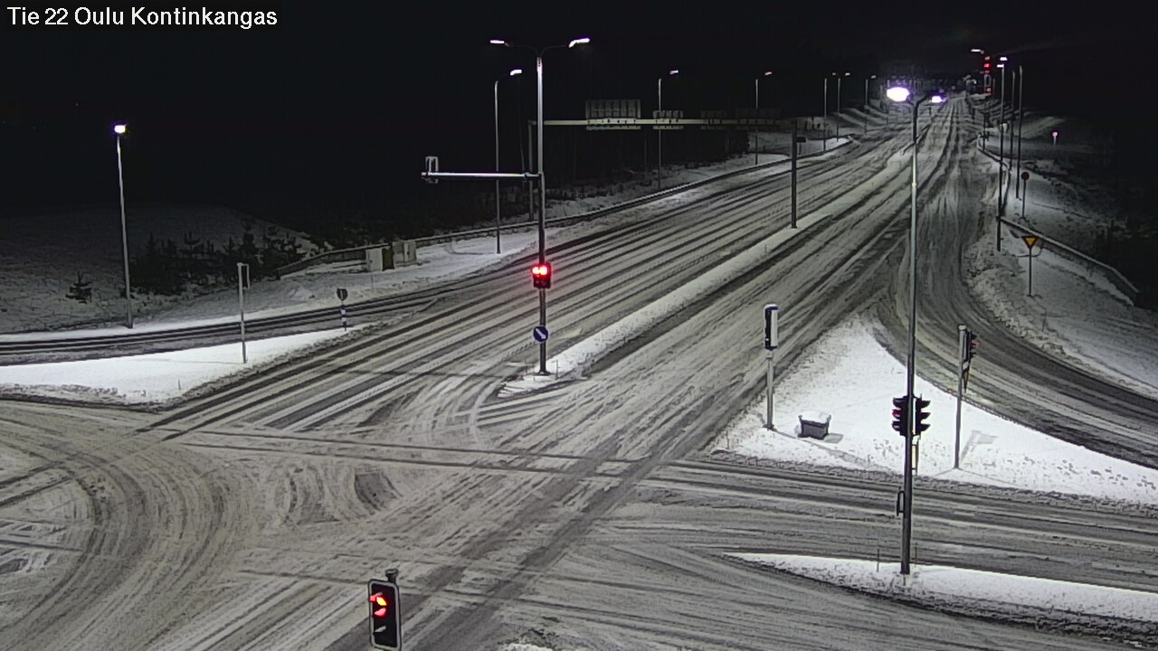 Weather Camera Image Väg 22 Oulu Kaukovainio, Oulu, Pohjois-Pohjanmaa
