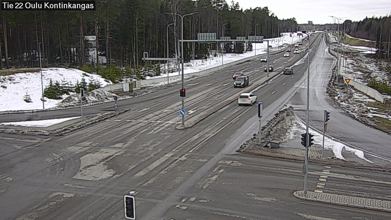 Weather Camera Image Väg 22 Oulu Kaukovainio, Oulu, Pohjois-Pohjanmaa