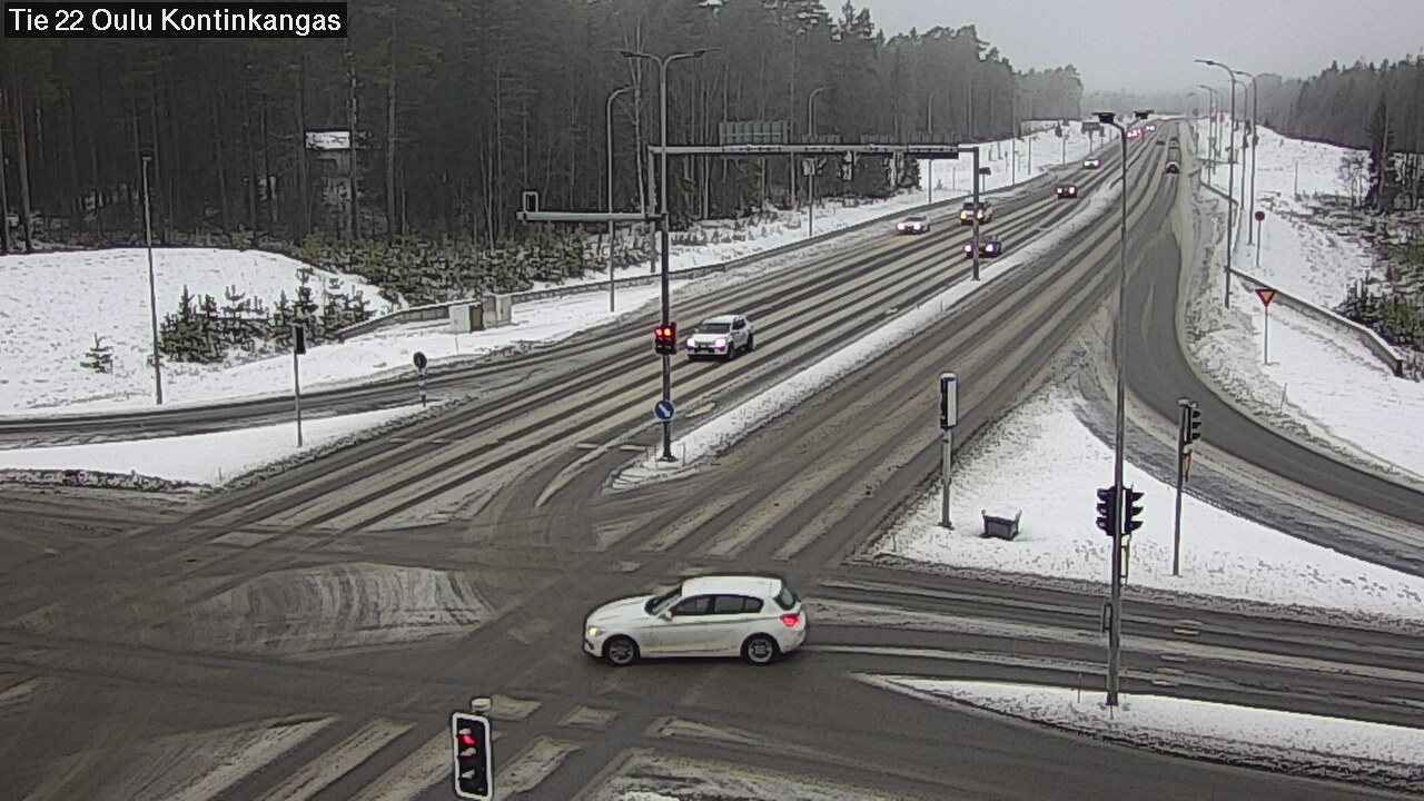 Weather Camera Image Väg 22 Oulu Kaukovainio, Oulu, Pohjois-Pohjanmaa