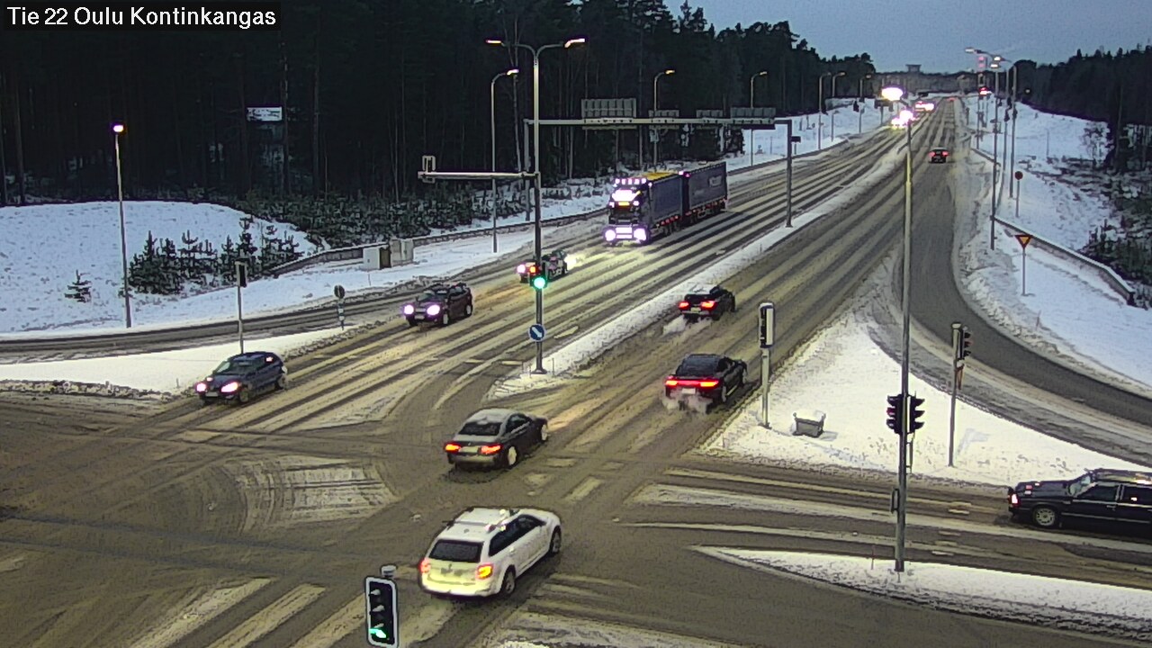 Weather Camera Image Väg 22 Oulu Kaukovainio, Oulu, Pohjois-Pohjanmaa