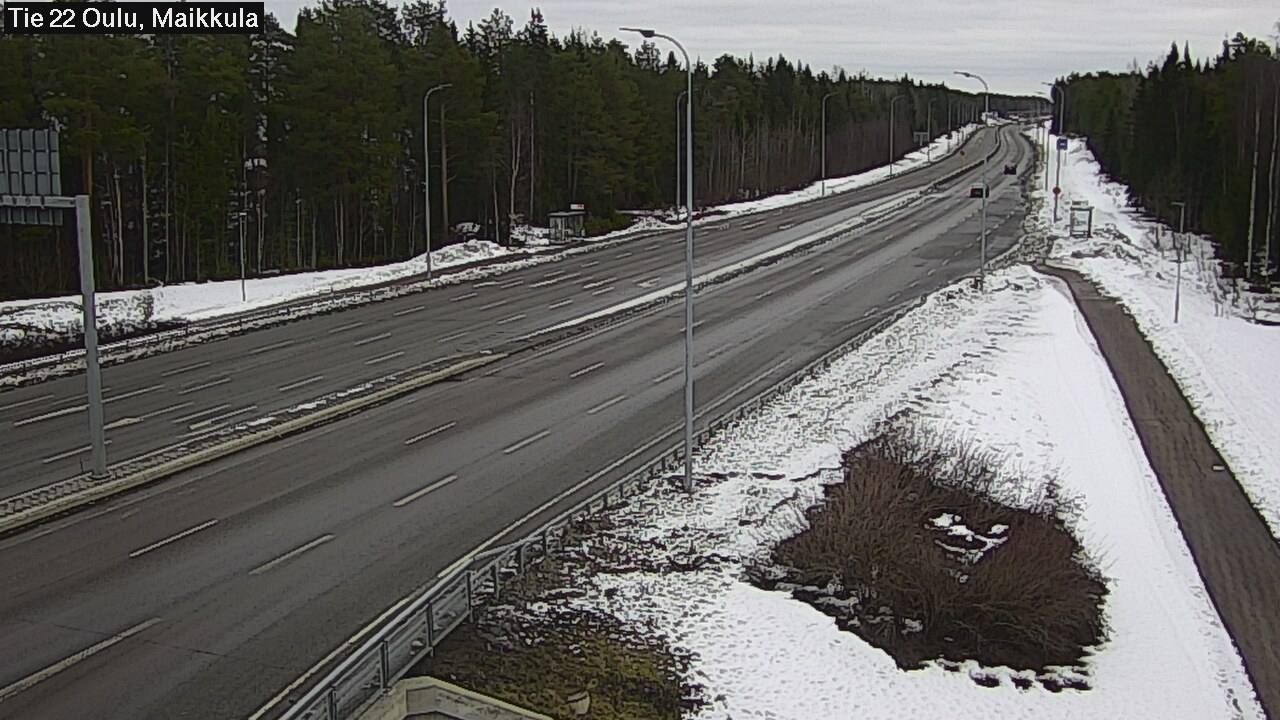 Weather Camera Image Road 22 Oulu Maikkula, Oulu, Pohjois-Pohjanmaa