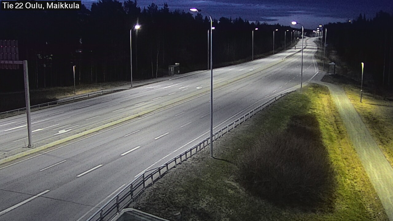 Weather Camera Image Road 22 Oulu Maikkula, Oulu, Pohjois-Pohjanmaa