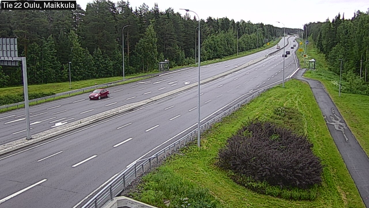 Weather Camera Image Väg 22 Uleåborg Maikkula, Oulu, Pohjois-Pohjanmaa