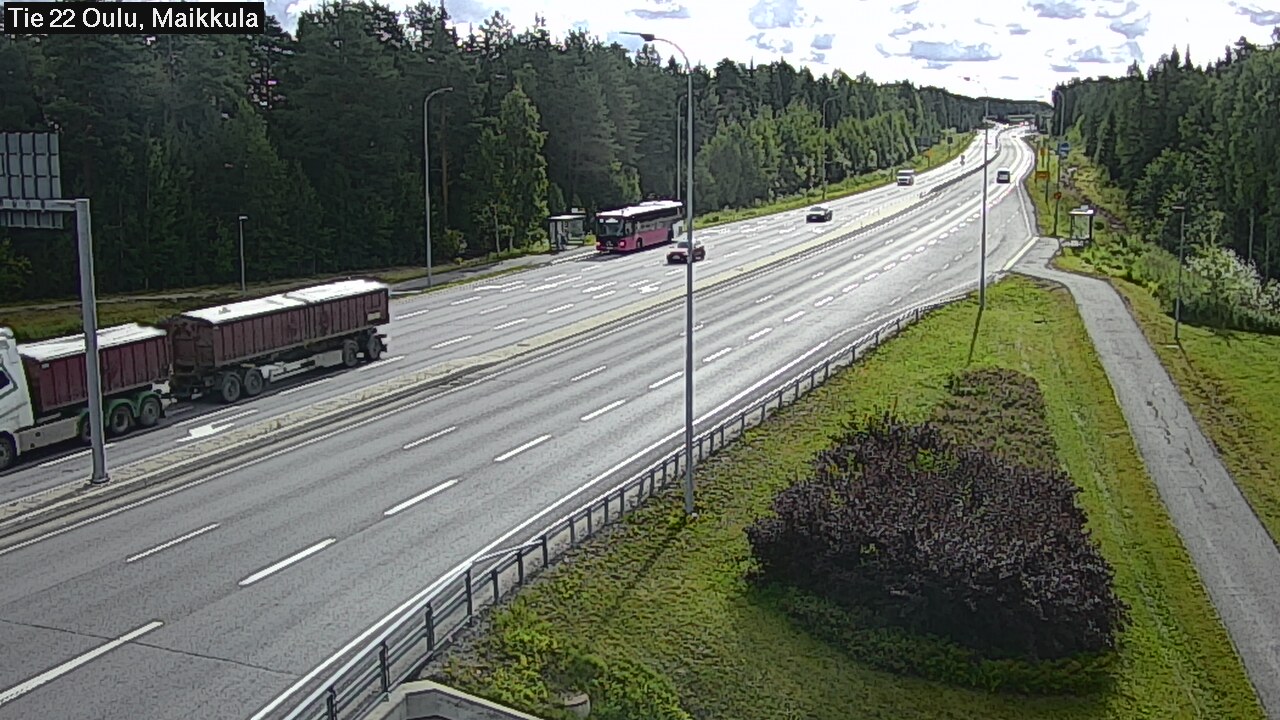 Weather Camera Image Road 22 Oulu Maikkula, Oulu, Pohjois-Pohjanmaa