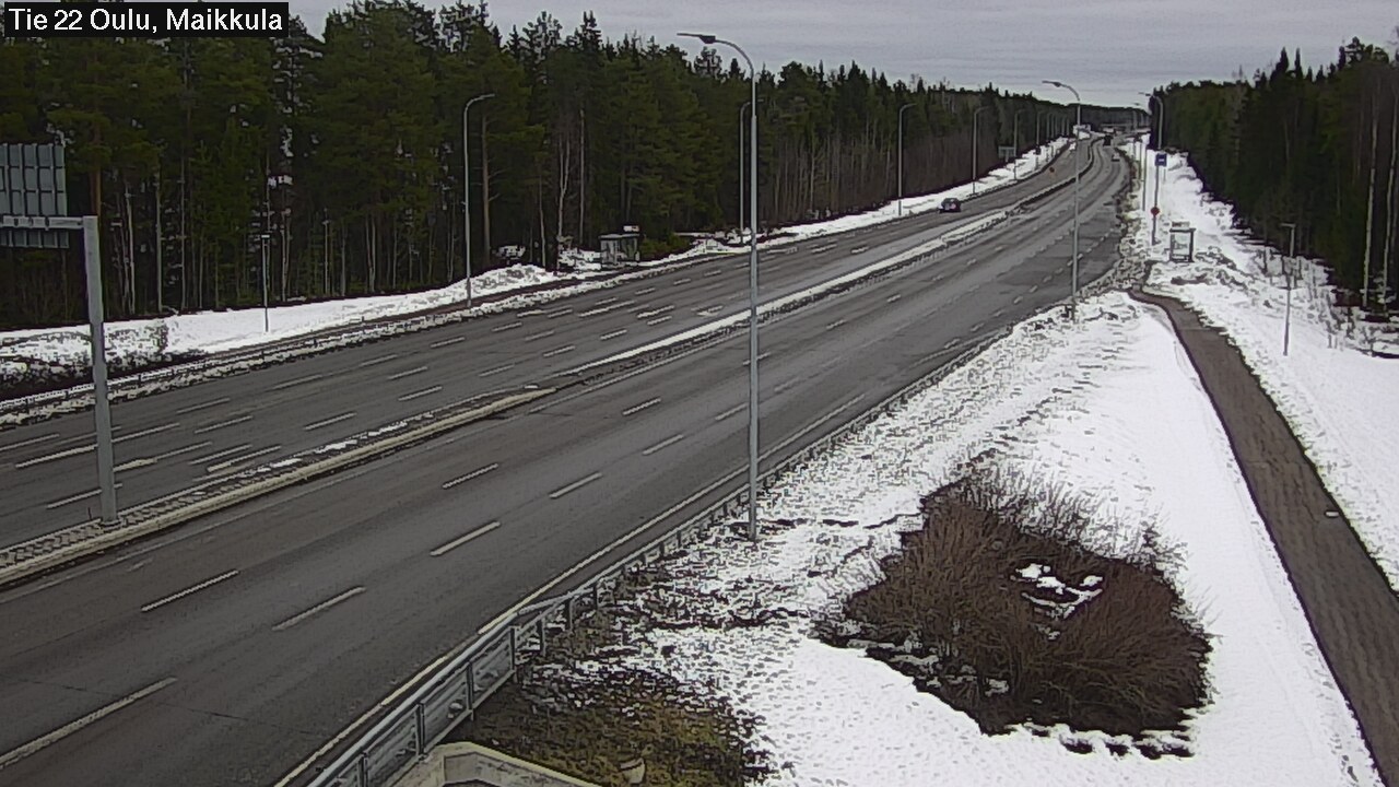 Weather Camera Image Road 22 Oulu Maikkula, Oulu, Pohjois-Pohjanmaa