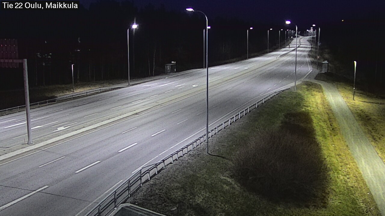 Weather Camera Image Road 22 Oulu Maikkula, Oulu, Pohjois-Pohjanmaa