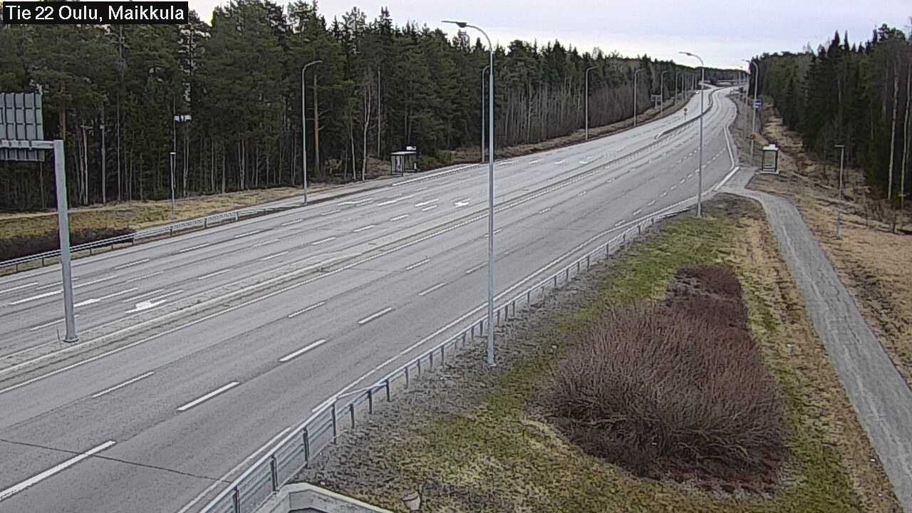 Weather Camera Image Road 22 Oulu Maikkula, Oulu, Pohjois-Pohjanmaa