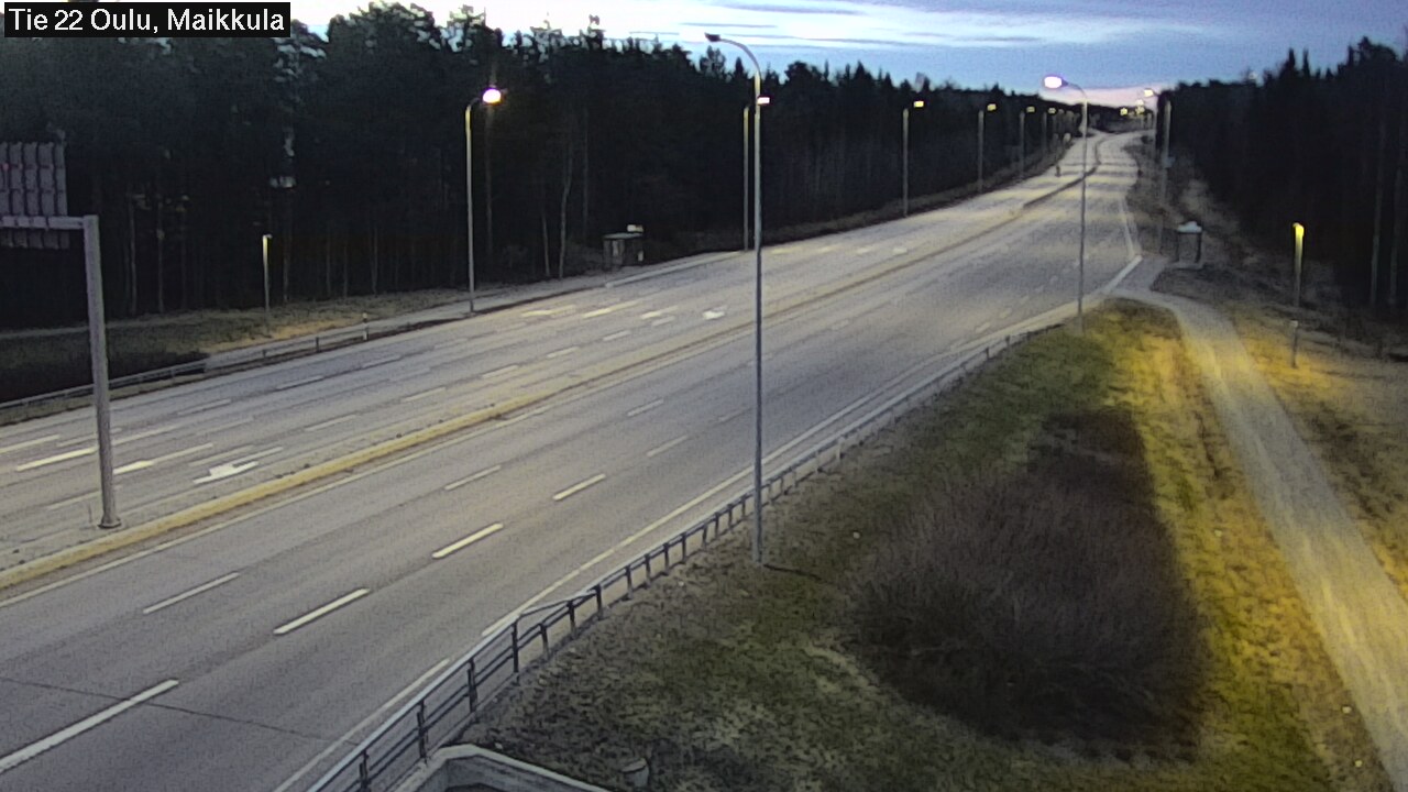 Weather Camera Image Road 22 Oulu Maikkula, Oulu, Pohjois-Pohjanmaa