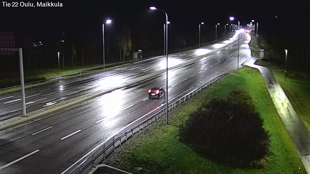 Weather Camera Image Väg 22 Uleåborg Maikkula, Oulu, Pohjois-Pohjanmaa