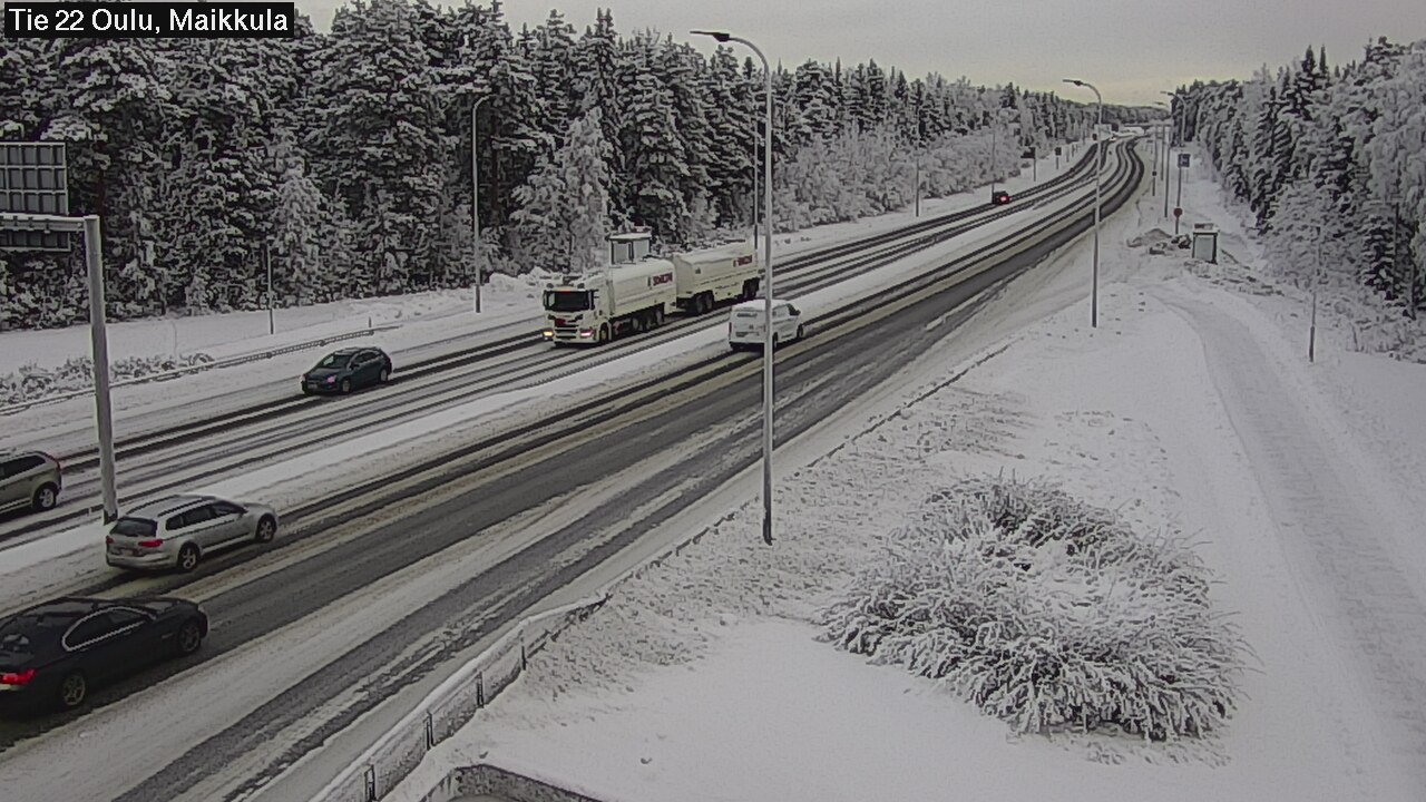 Weather Camera Image Road 22 Oulu Maikkula, Oulu, Pohjois-Pohjanmaa