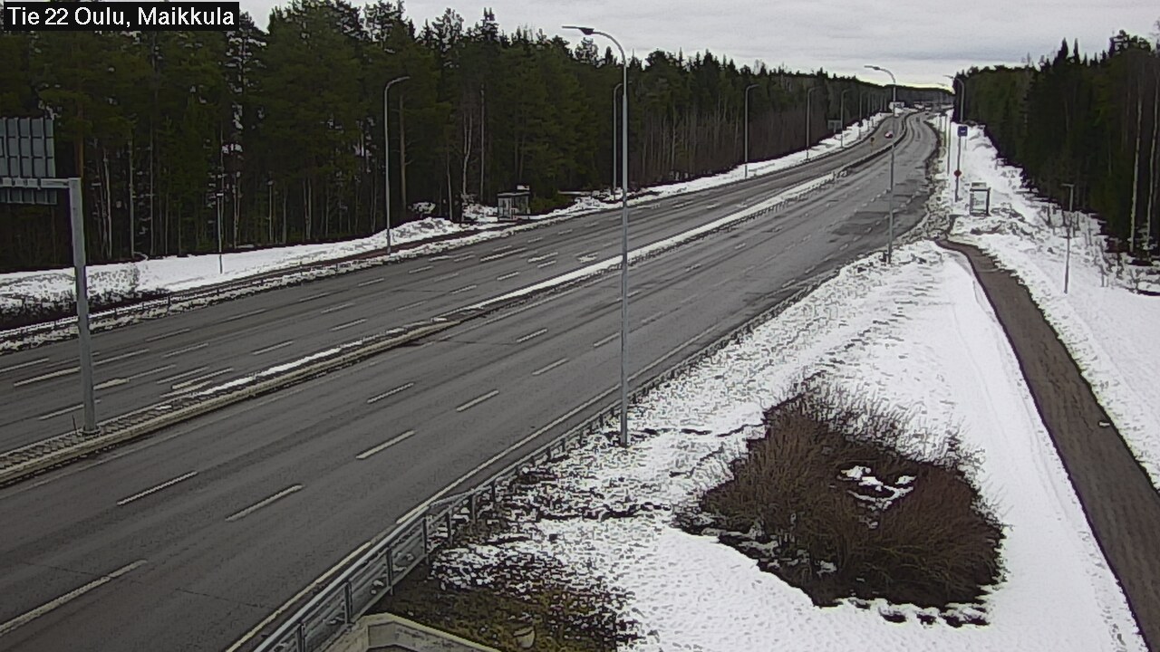 Weather Camera Image Road 22 Oulu Maikkula, Oulu, Pohjois-Pohjanmaa