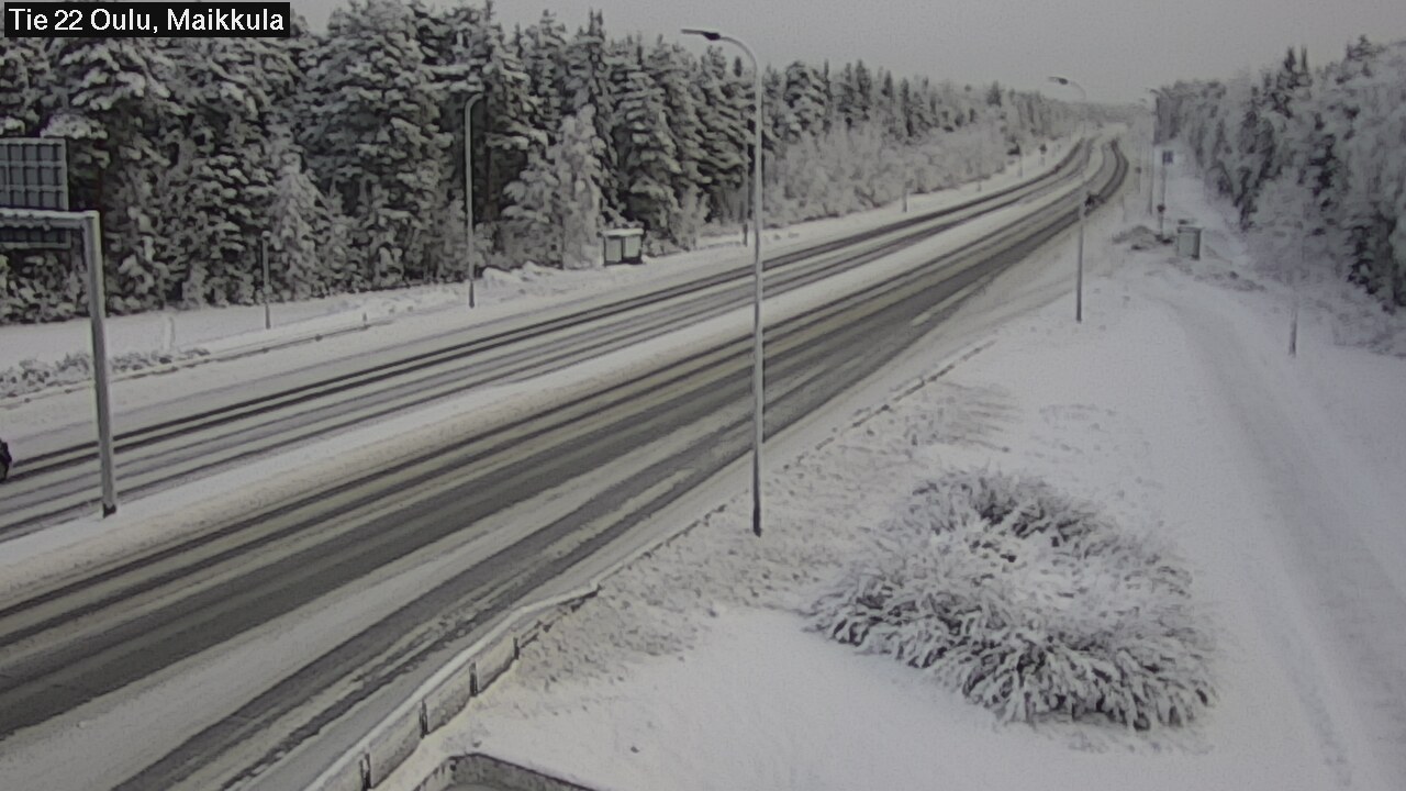 Weather Camera Image Road 22 Oulu Maikkula, Oulu, Pohjois-Pohjanmaa