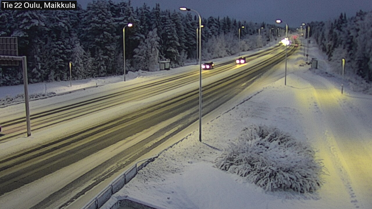 Weather Camera Image Road 22 Oulu Maikkula, Oulu, Pohjois-Pohjanmaa