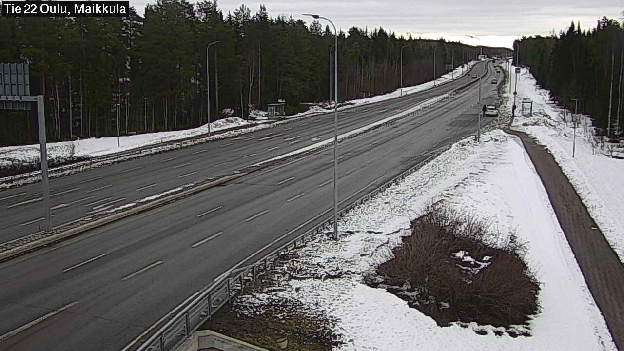 Weather Camera Image Road 22 Oulu Maikkula, Oulu, Pohjois-Pohjanmaa