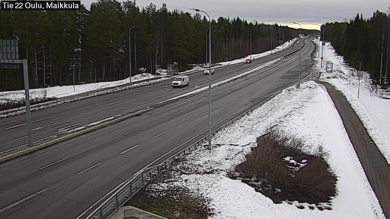 Weather Camera Image Road 22 Oulu Maikkula, Oulu, Pohjois-Pohjanmaa