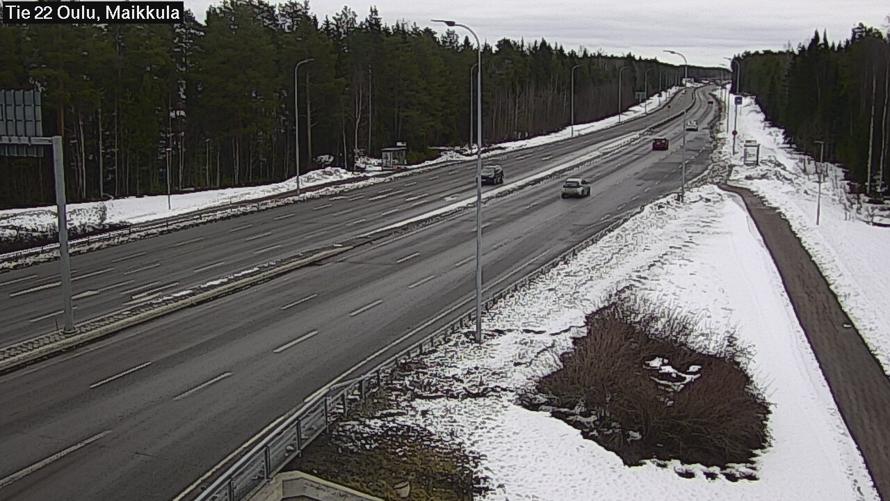 Weather Camera Image Road 22 Oulu Maikkula, Oulu, Pohjois-Pohjanmaa