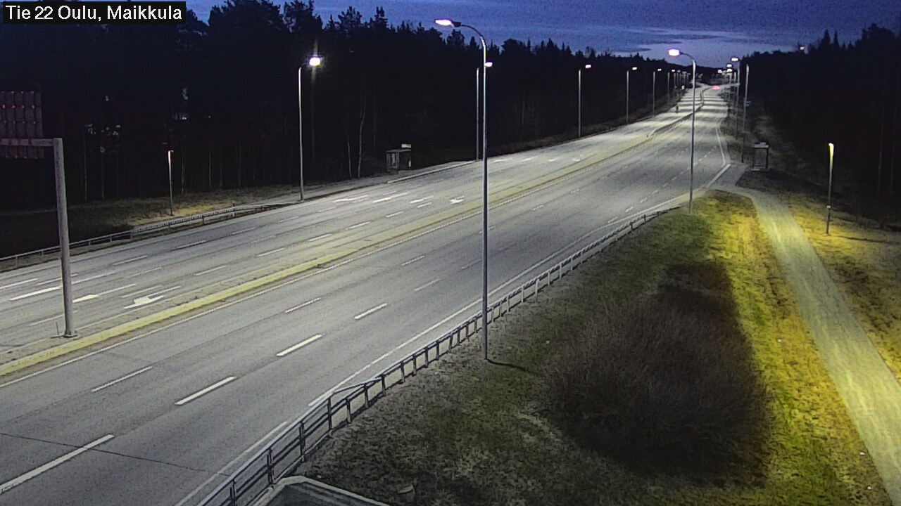 Weather Camera Image Road 22 Oulu Maikkula, Oulu, Pohjois-Pohjanmaa