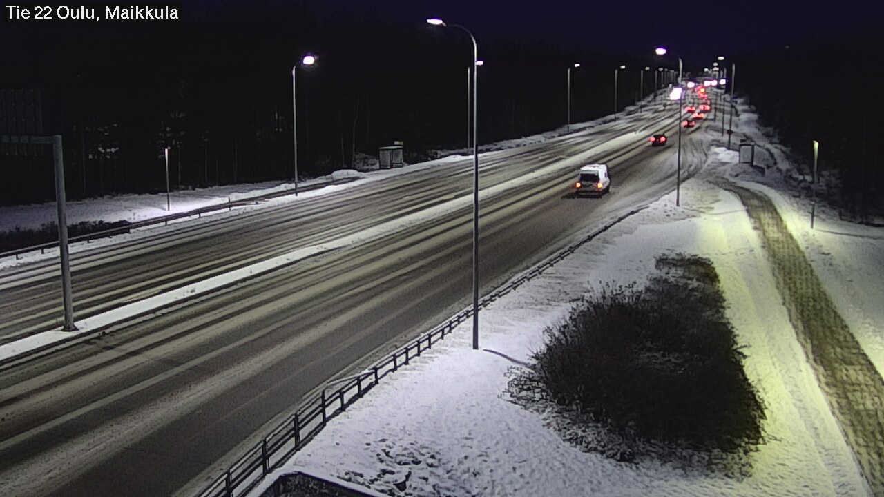 Weather Camera Image Väg 22 Uleåborg Maikkula, Oulu, Pohjois-Pohjanmaa