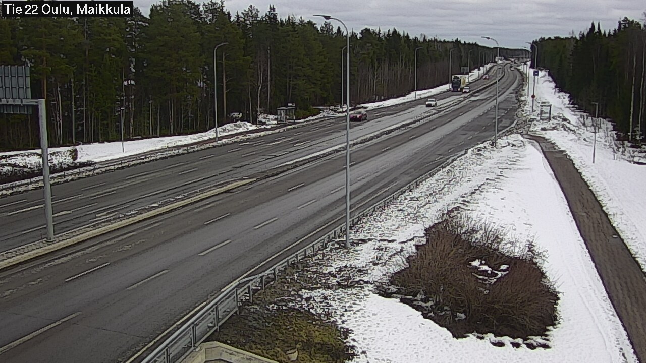 Weather Camera Image Road 22 Oulu Maikkula, Oulu, Pohjois-Pohjanmaa