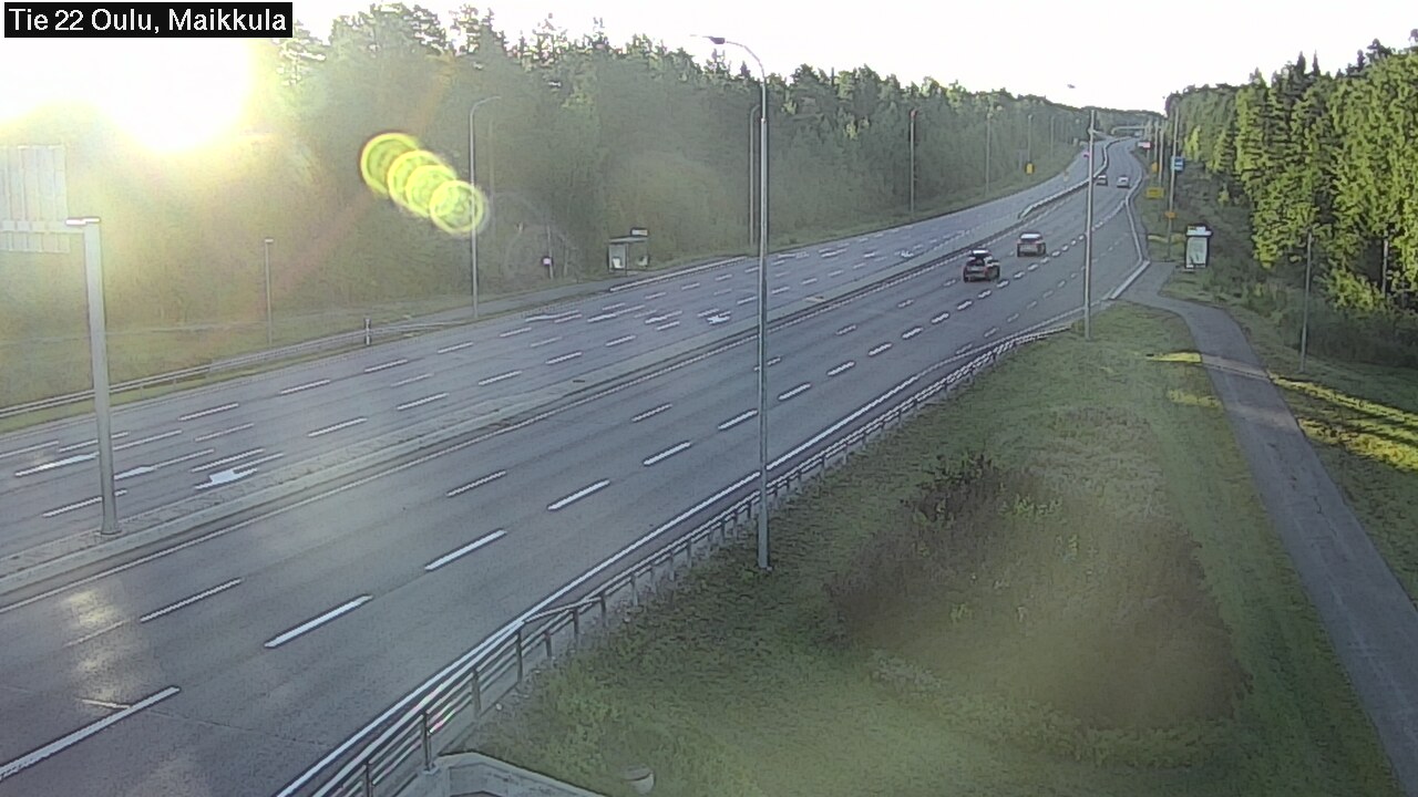Weather Camera Image Road 22 Oulu Maikkula, Oulu, Pohjois-Pohjanmaa